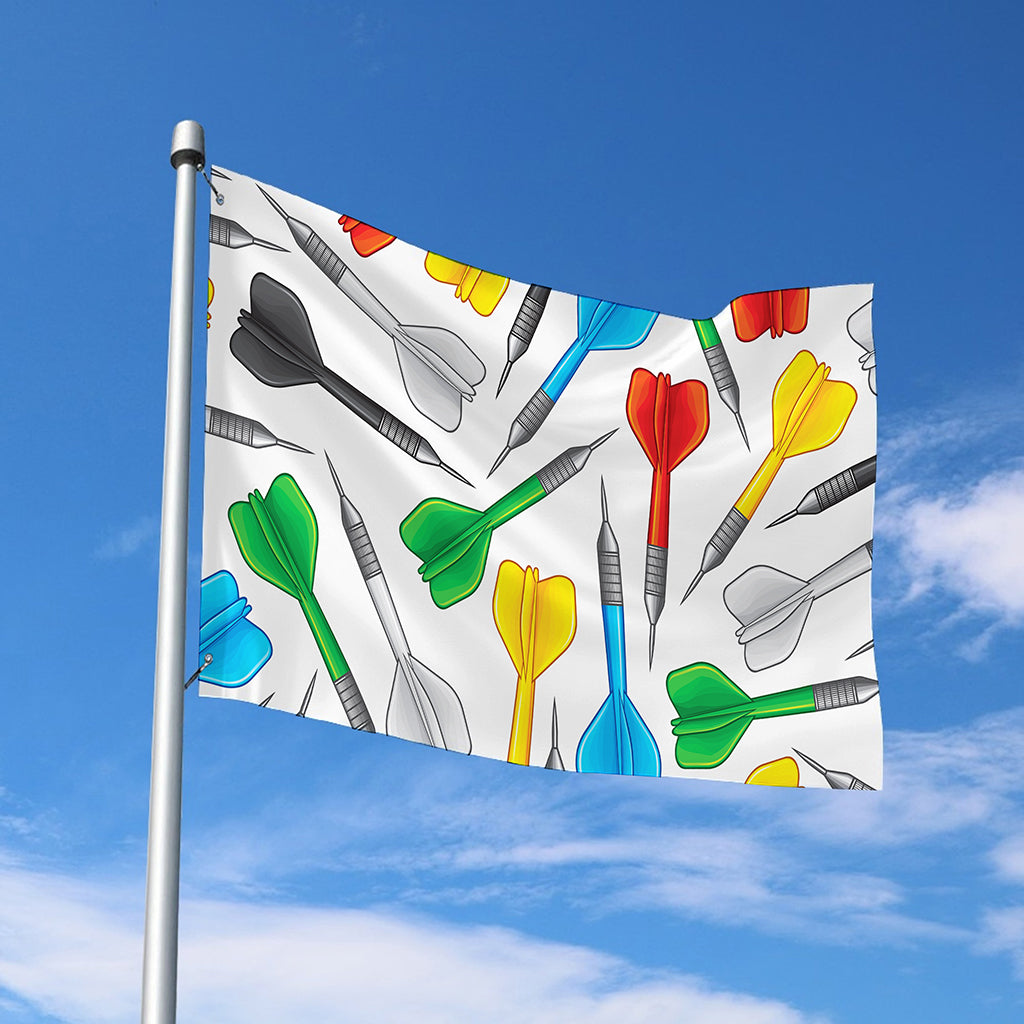 Colorful Darts Pattern Print Polyester Flag