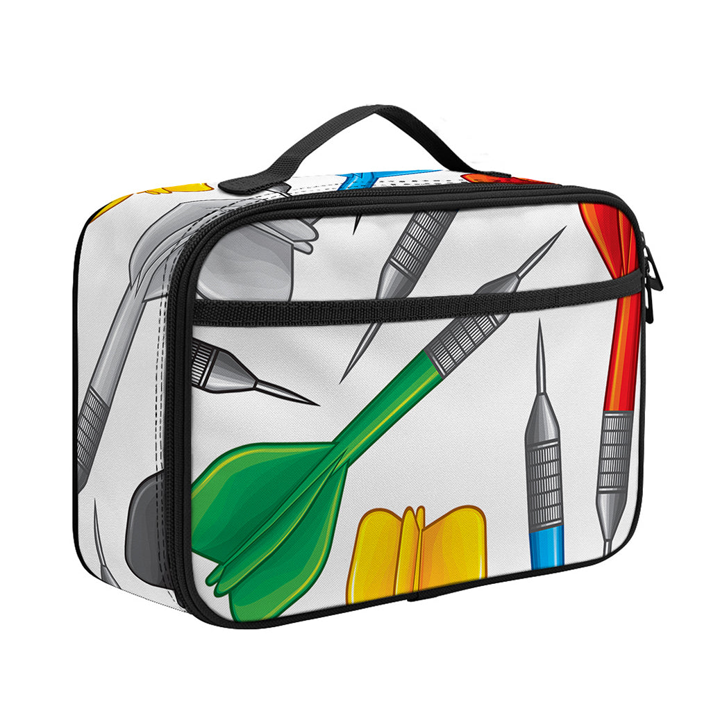 Colorful Darts Pattern Print Portable Lunch Bag