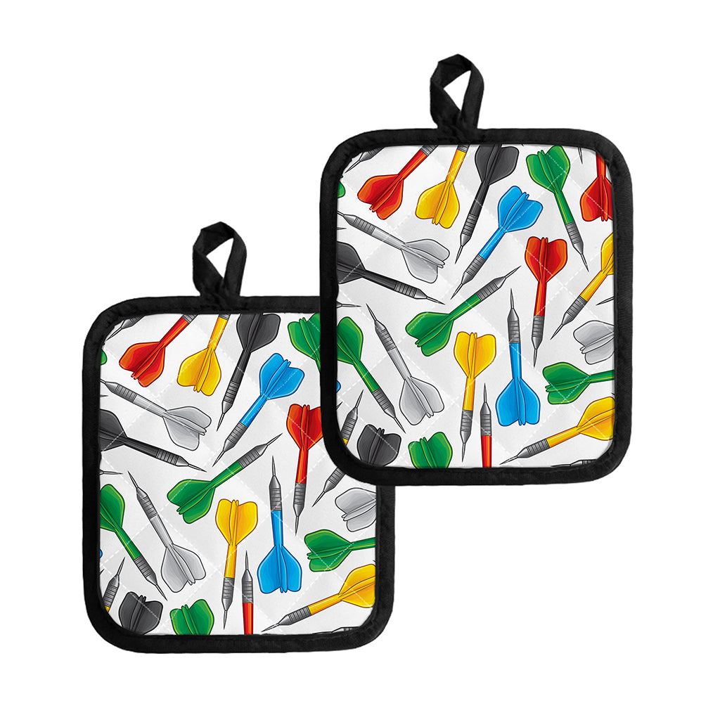 Colorful Darts Pattern Print Pot Holders