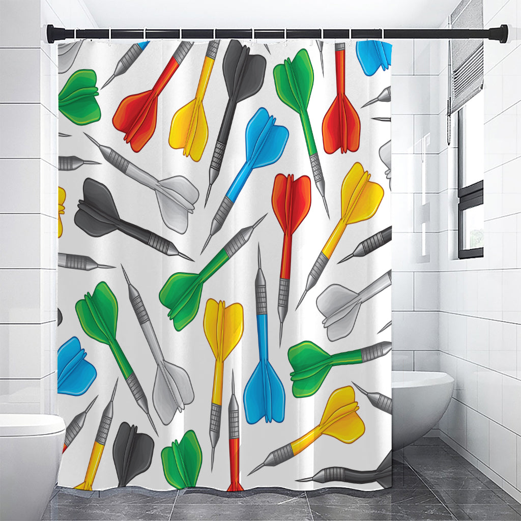 Colorful Darts Pattern Print Premium Shower Curtain