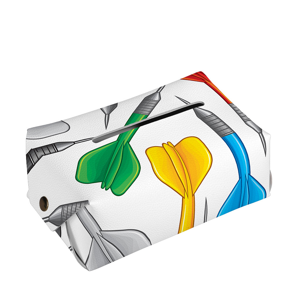 Colorful Darts Pattern Print Rectangle Tissue Box Cover