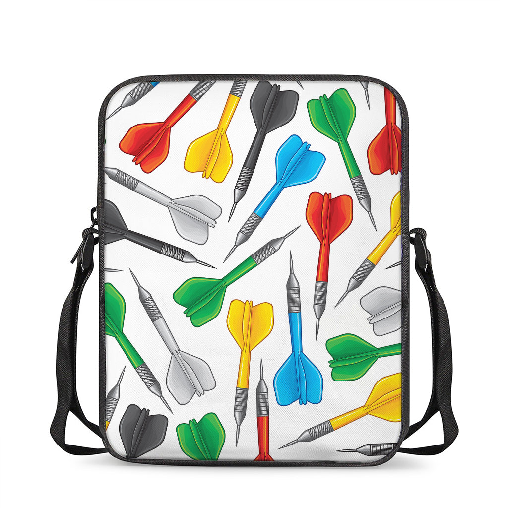 Colorful Darts Pattern Print Rectangular Crossbody Bag