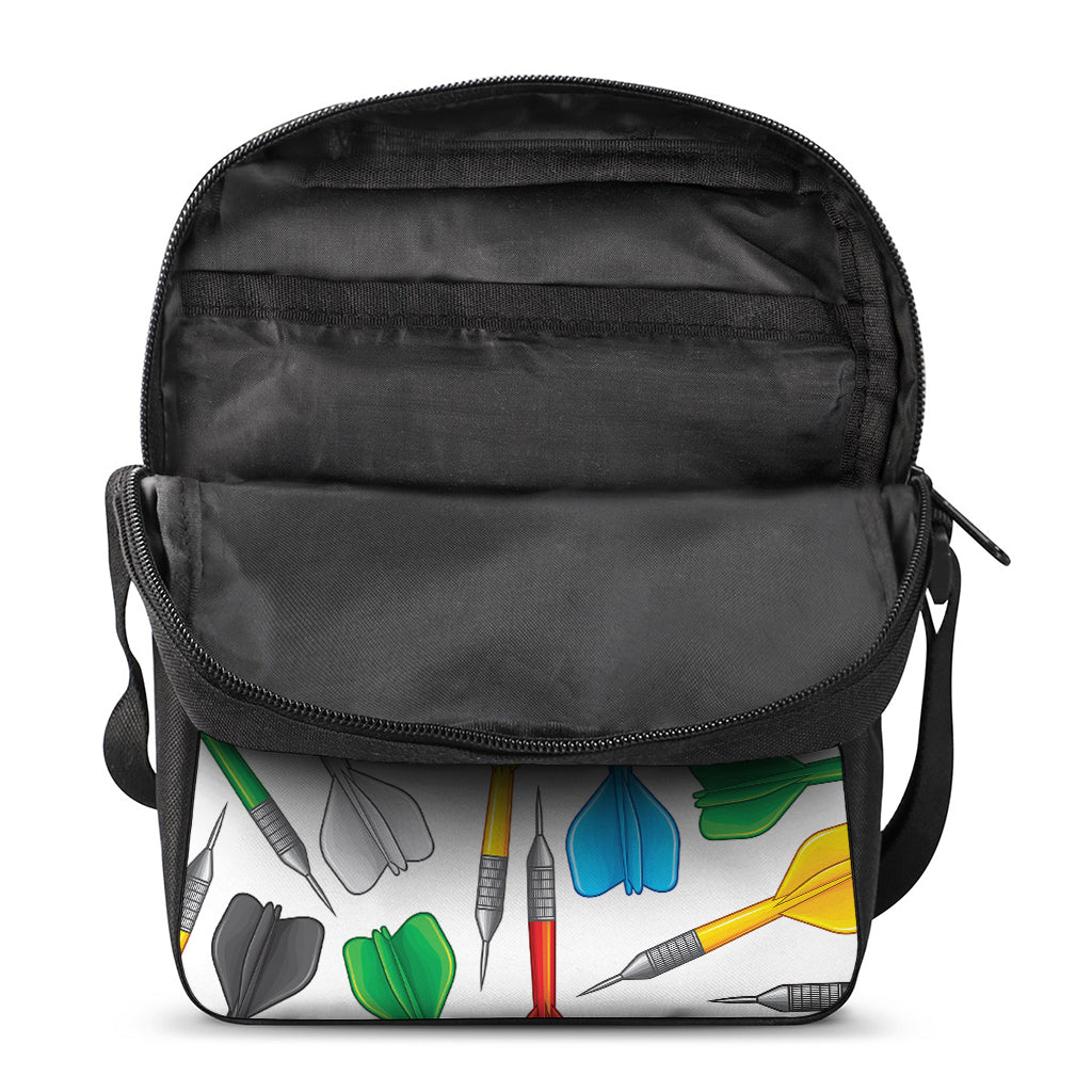 Colorful Darts Pattern Print Rectangular Crossbody Bag