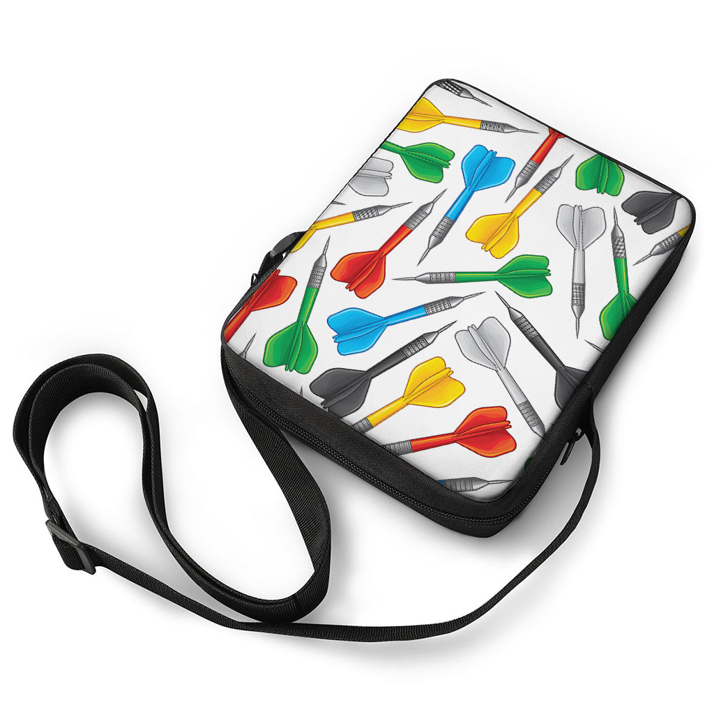 Colorful Darts Pattern Print Rectangular Crossbody Bag