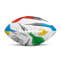 Colorful Darts Pattern Print Rugby Ball