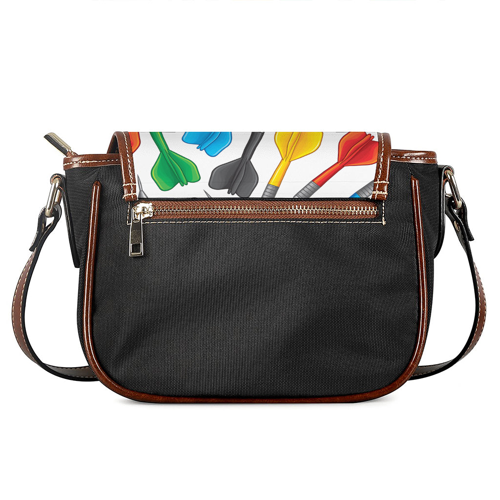 Colorful Darts Pattern Print Saddle Bag
