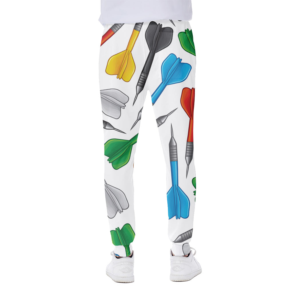 Colorful Darts Pattern Print Scuba Joggers