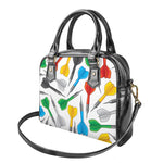 Colorful Darts Pattern Print Shoulder Handbag