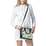 Colorful Darts Pattern Print Shoulder Handbag
