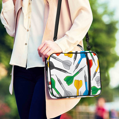 Colorful Darts Pattern Print Shoulder Strap Bible Bag