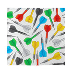 Colorful Darts Pattern Print Silk Bandana
