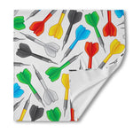 Colorful Darts Pattern Print Silk Bandana