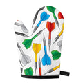 Colorful Darts Pattern Print Single Oven Mitt