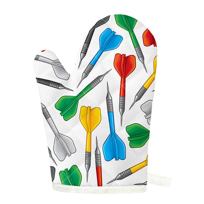 Colorful Darts Pattern Print Single Oven Mitt