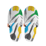 Colorful Darts Pattern Print Slippers
