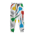 Colorful Darts Pattern Print Sweatpants