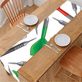 Colorful Darts Pattern Print Table Runner
