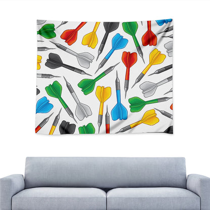 Colorful Darts Pattern Print Tapestry