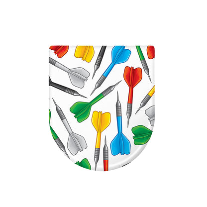 Colorful Darts Pattern Print Toilet Lid Cover