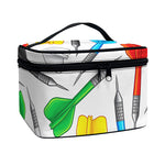 Colorful Darts Pattern Print Travel Makeup Bag