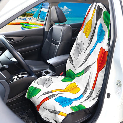 Colorful Darts Pattern Print Waterproof Car Seat Cover