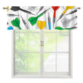 Colorful Darts Pattern Print Window Valance