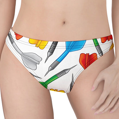 Colorful Darts Pattern Print Women's Thong