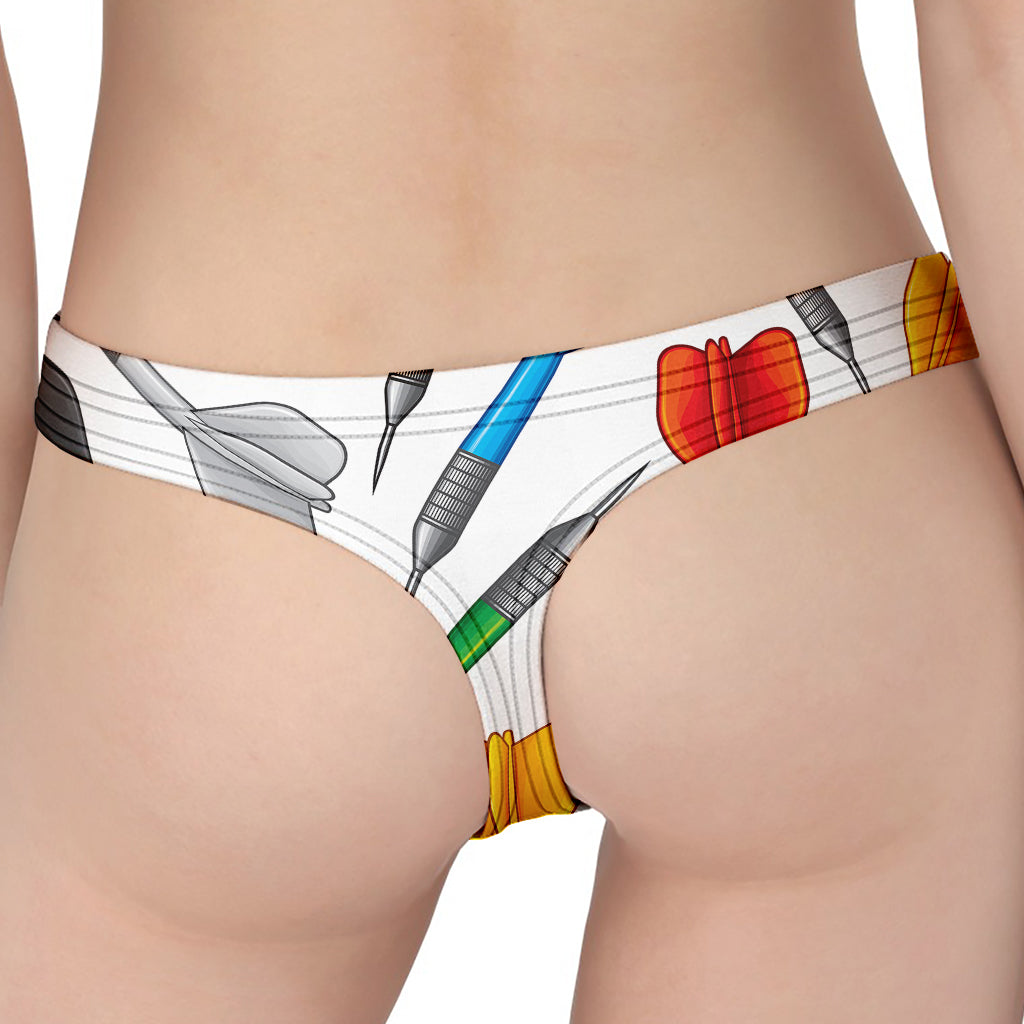 Colorful Darts Pattern Print Women's Thong