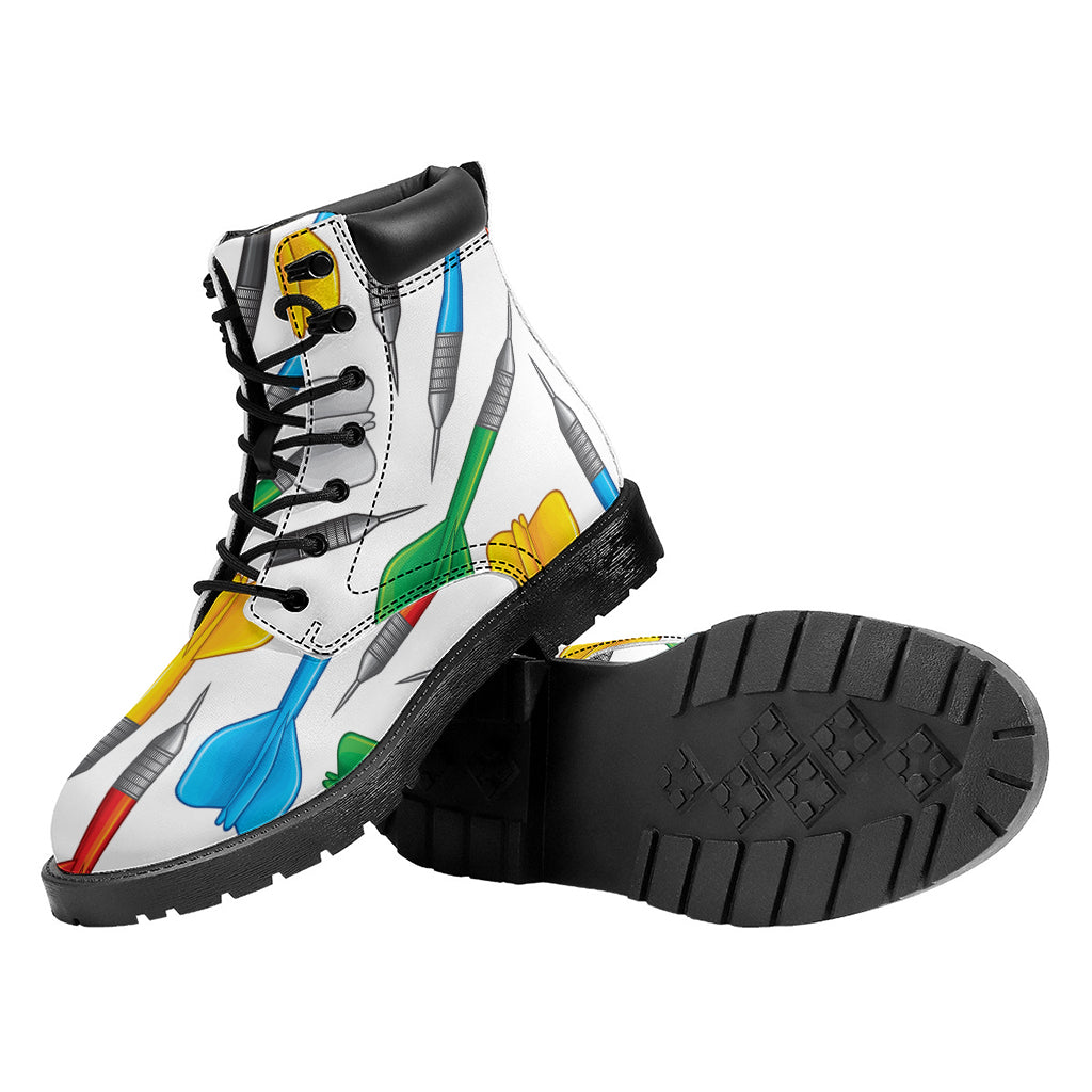Colorful Darts Pattern Print Work Boots