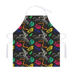 Colorful Dinosaur Fossil Pattern Print Adjustable Apron