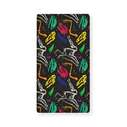 Colorful Dinosaur Fossil Pattern Print Baby Crib Sheet