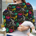 Colorful Dinosaur Fossil Pattern Print Baby Seat Cover