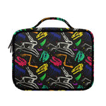 Colorful Dinosaur Fossil Pattern Print Briefcase Bible Bag