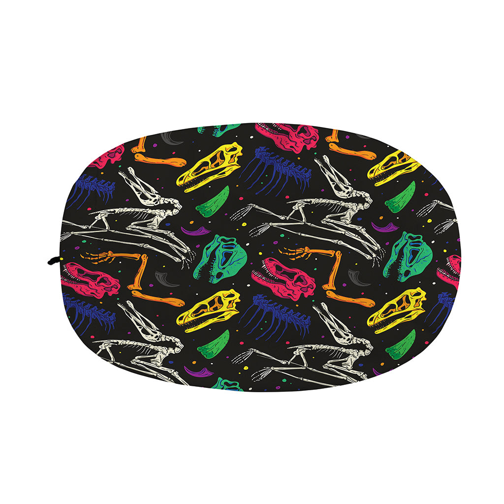 Colorful Dinosaur Fossil Pattern Print Car Side Mirror Covers