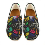 Colorful Dinosaur Fossil Pattern Print Casual Shoes