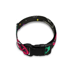 Colorful Dinosaur Fossil Pattern Print Dog Collar