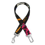 Colorful Dinosaur Fossil Pattern Print Dog Seat Belt