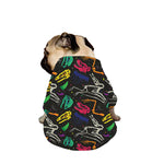 Colorful Dinosaur Fossil Pattern Print Dog Zip Up Jacket