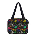 Colorful Dinosaur Fossil Pattern Print Double Strap Bible Bag