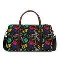 Colorful Dinosaur Fossil Pattern Print Duffel Bag
