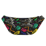 Colorful Dinosaur Fossil Pattern Print Fanny Pack