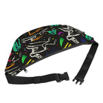 Colorful Dinosaur Fossil Pattern Print Fanny Pack