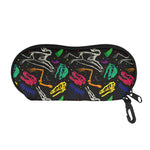 Colorful Dinosaur Fossil Pattern Print Glasses Case