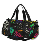 Colorful Dinosaur Fossil Pattern Print Gym Bag