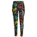 Colorful Dinosaur Fossil Pattern Print High-Waisted Pocket Leggings
