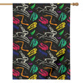 Colorful Dinosaur Fossil Pattern Print House Flag