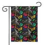 Colorful Dinosaur Fossil Pattern Print House Flag