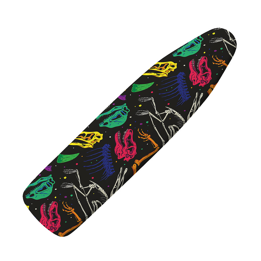 Colorful Dinosaur Fossil Pattern Print Ironing Board Cover