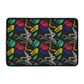 Colorful Dinosaur Fossil Pattern Print Kitchen Mat