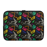 Colorful Dinosaur Fossil Pattern Print Laptop Sleeve